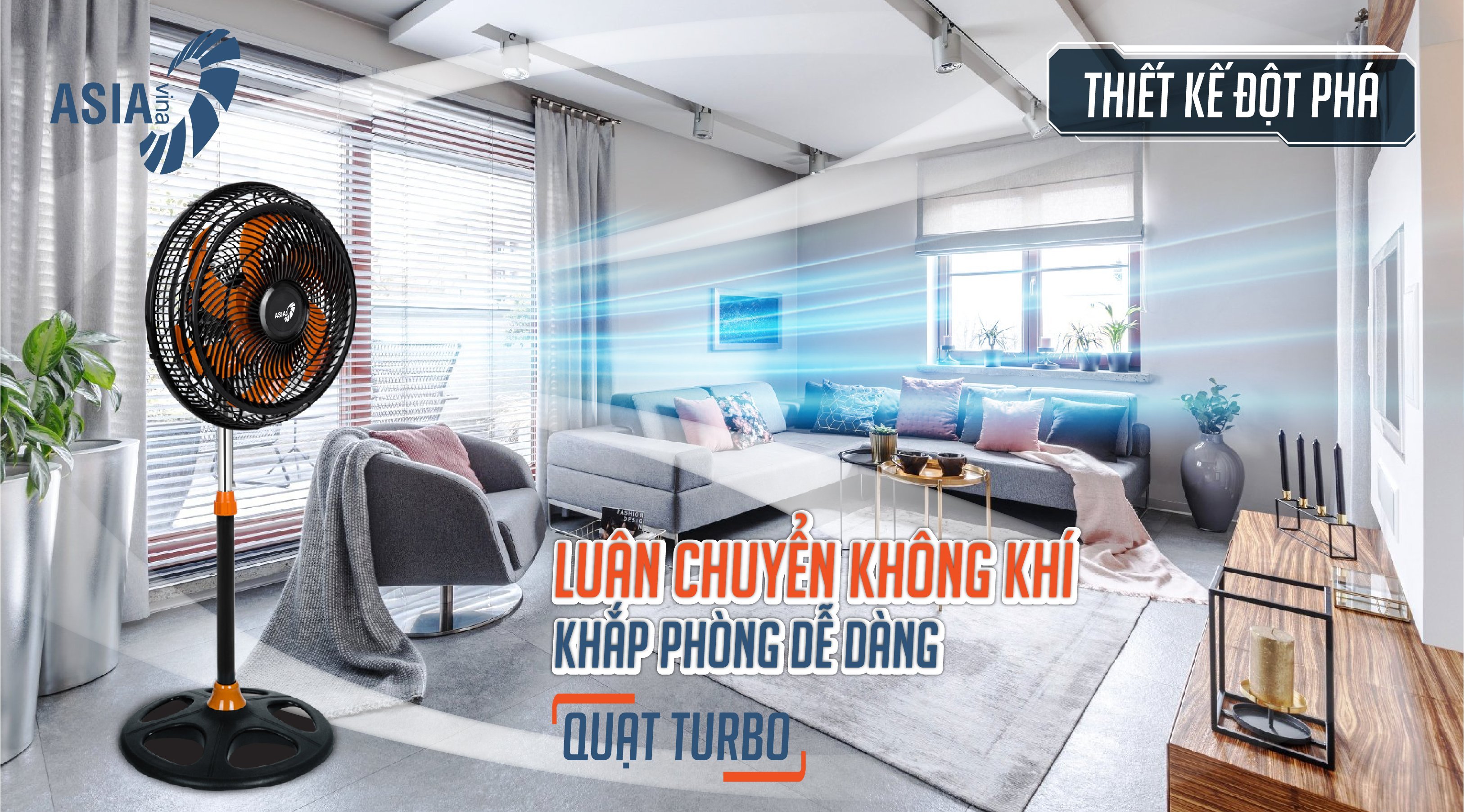 Quạt lửng Asia Turbo ATB1601 ( Bảo hành chính hãng)