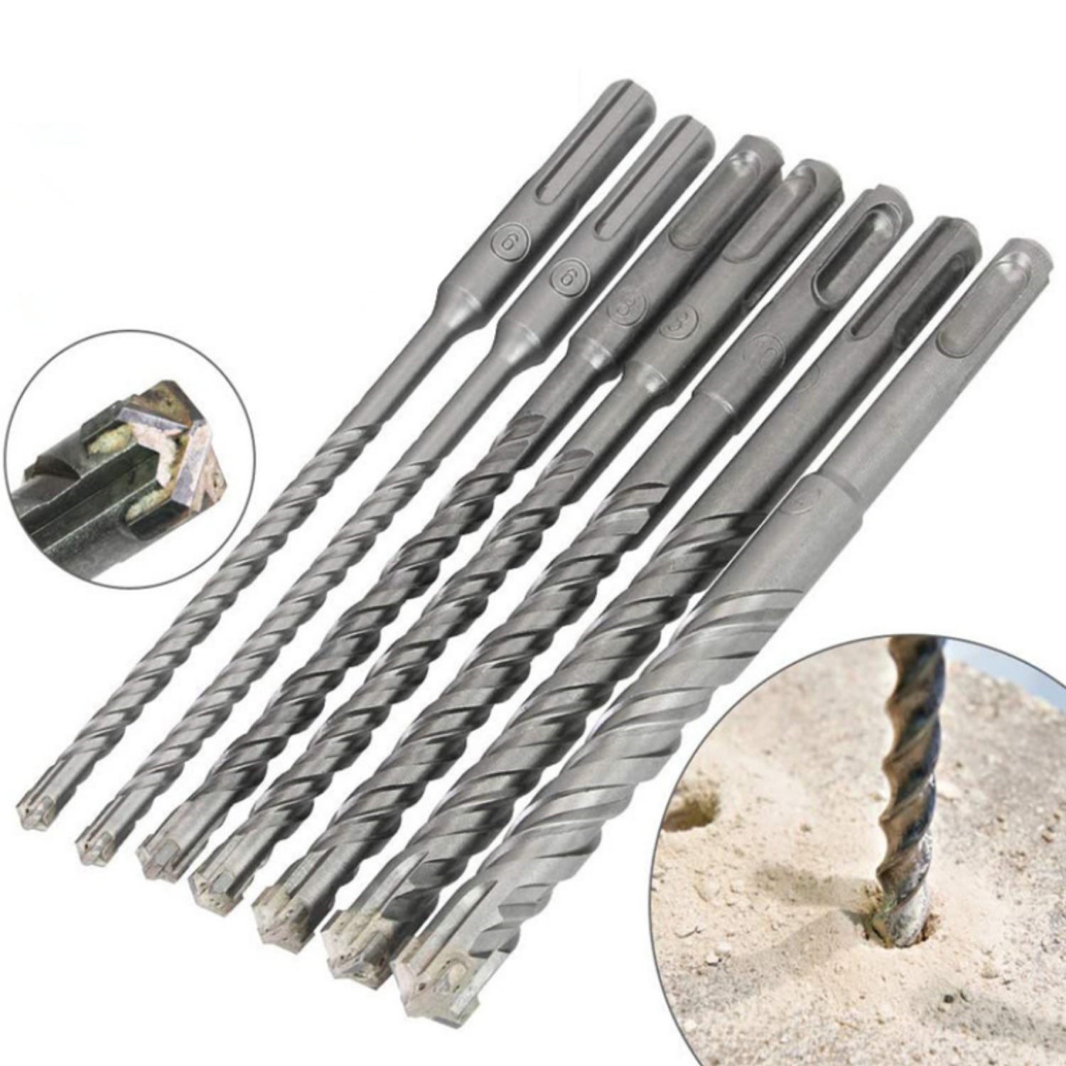 Mũi khoan bê tông chuyên dụng đủ size (đầu tròn)