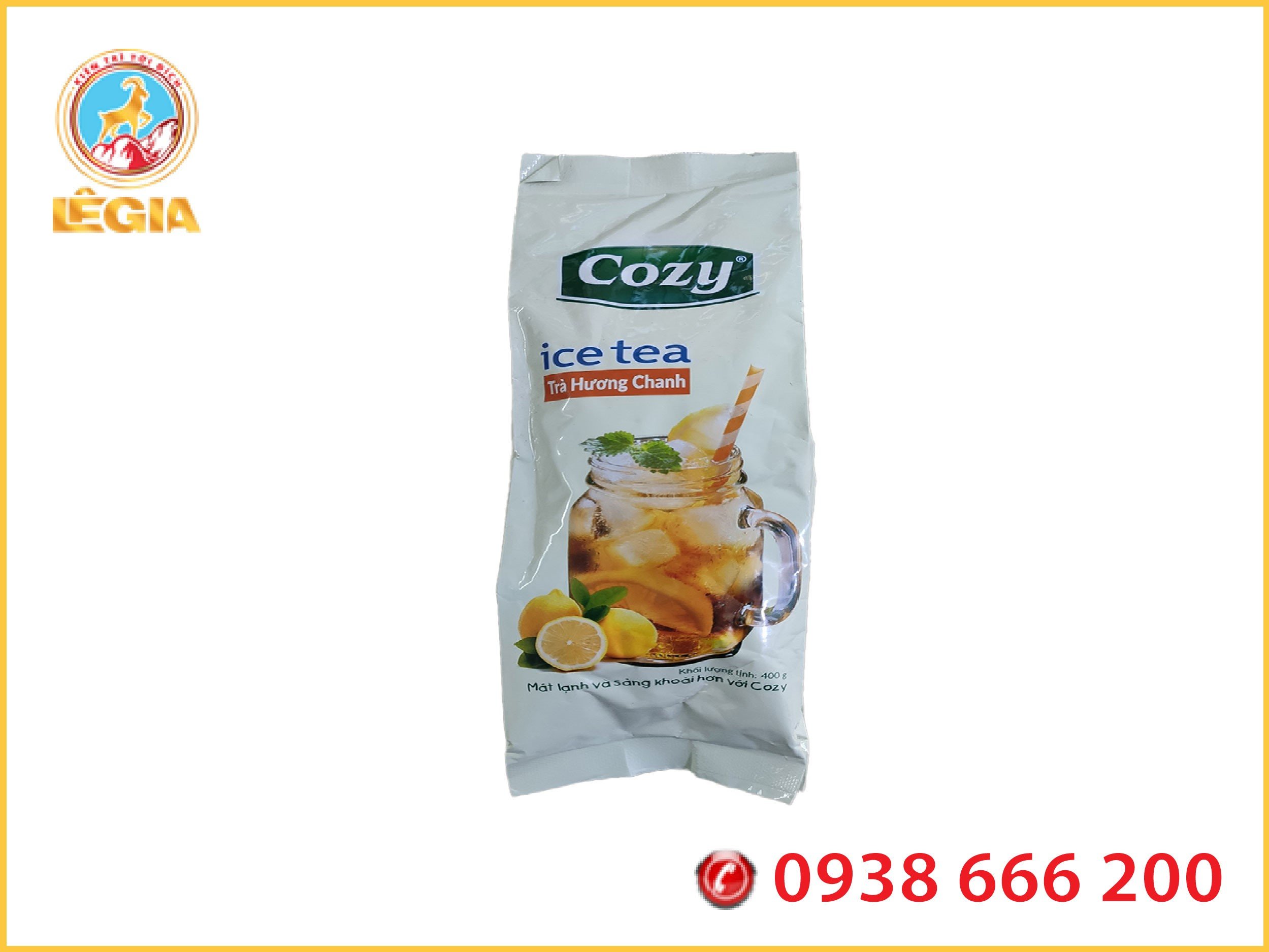 [HCM]Trà Cozy Ice Tea Chanh 400G ( Trà Hòa Tan )