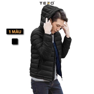 Áo khoác nam TEZO, áo phao nam bông xay hai mặt có mũ mã 2111APBX02 thumbnail