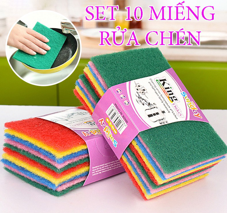 Set of 10 dish sponges