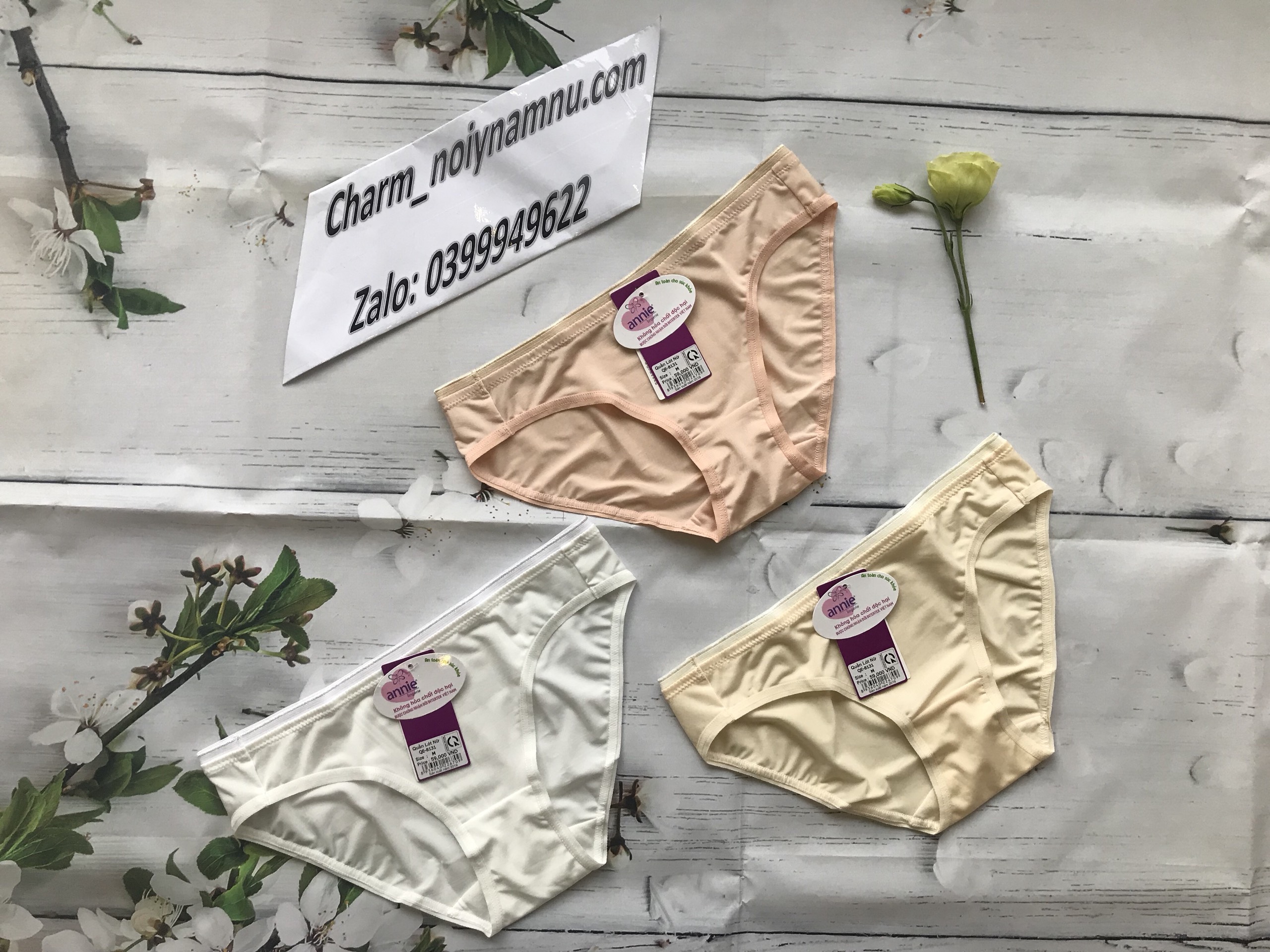 Quần lót nữ annie QE8131 thun lạnh mịn mát