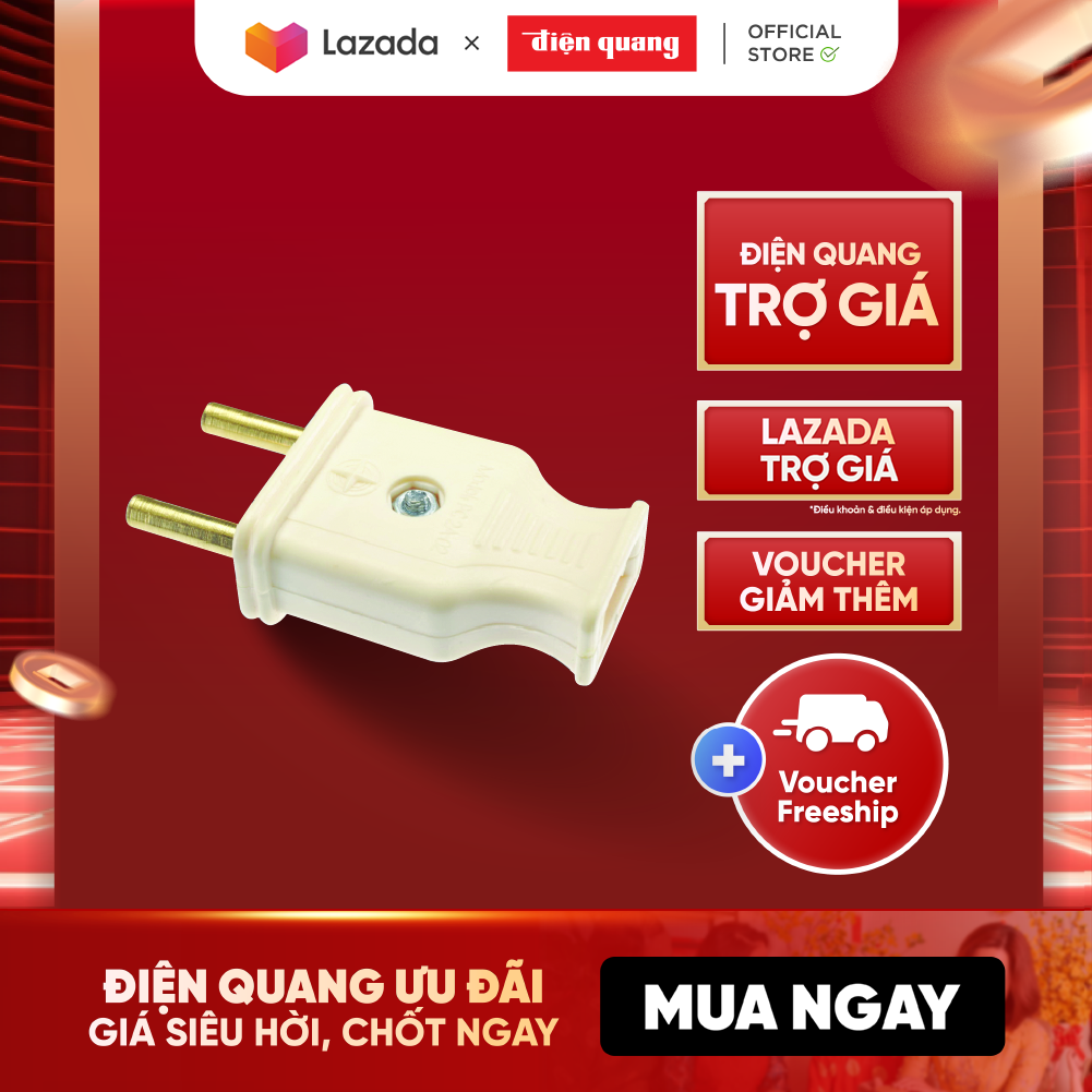 Set 5 Phích cắm Điện Quang PC 1/2A-02