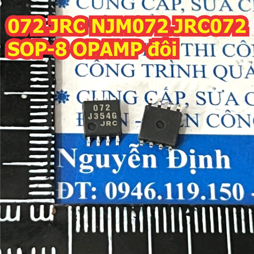 10 con TL072CD TL072C TL072 072 JRC NJM072 JRC072 SOP-8 OPAMP ĐÔI CHÂN DÁN kde1204