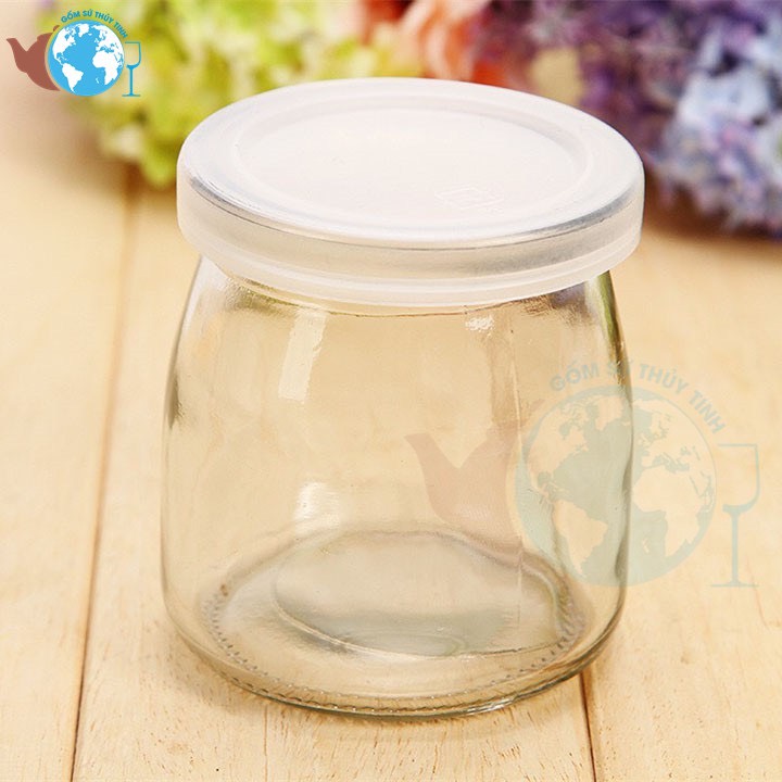 Bộ 6 hũ thủy tinh đựng sữa chua, thưc phẩm 200ml