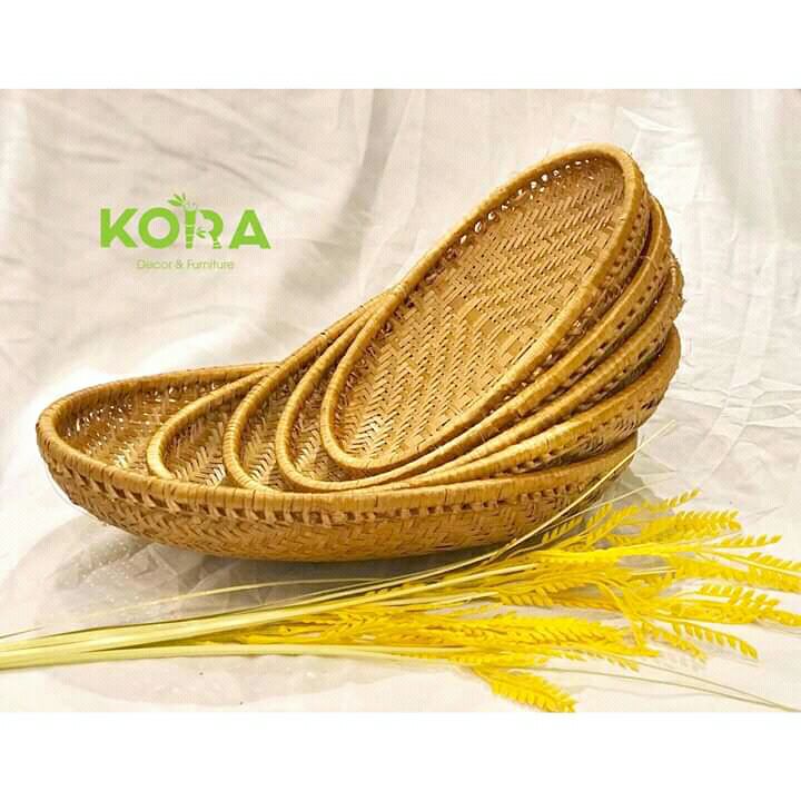 Mẹt tre hình oval 20*30cm