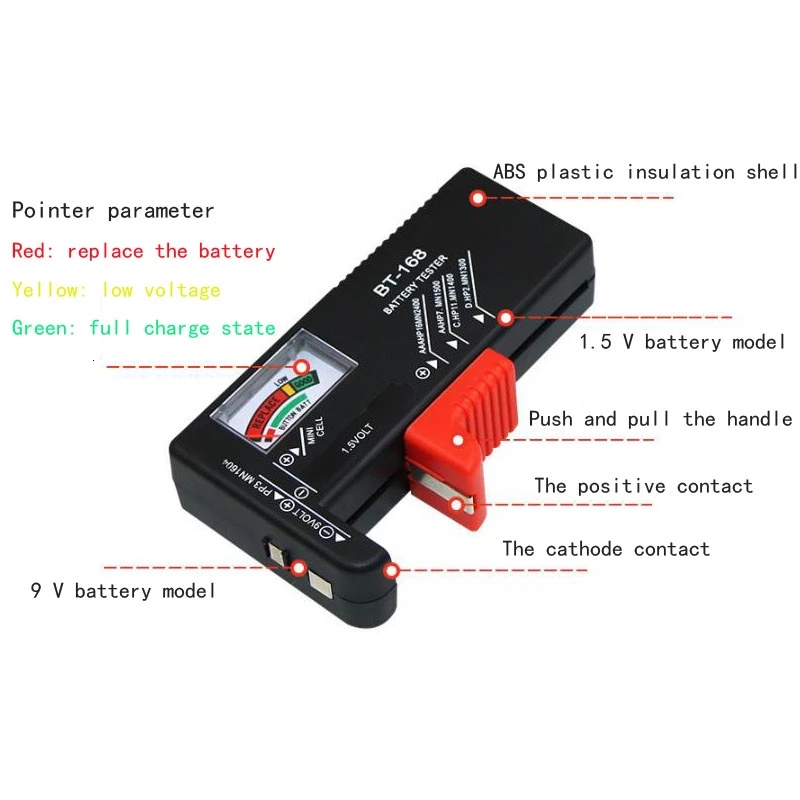 [HCM]dụng cụ kiểm tra tình trạng pin AA  AAA và 9v