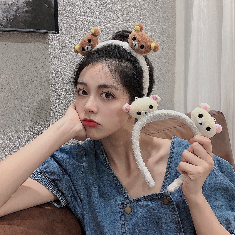 Băng Đô Cài Tóc Hình Thú Nhồi Bông Đáng Yêu