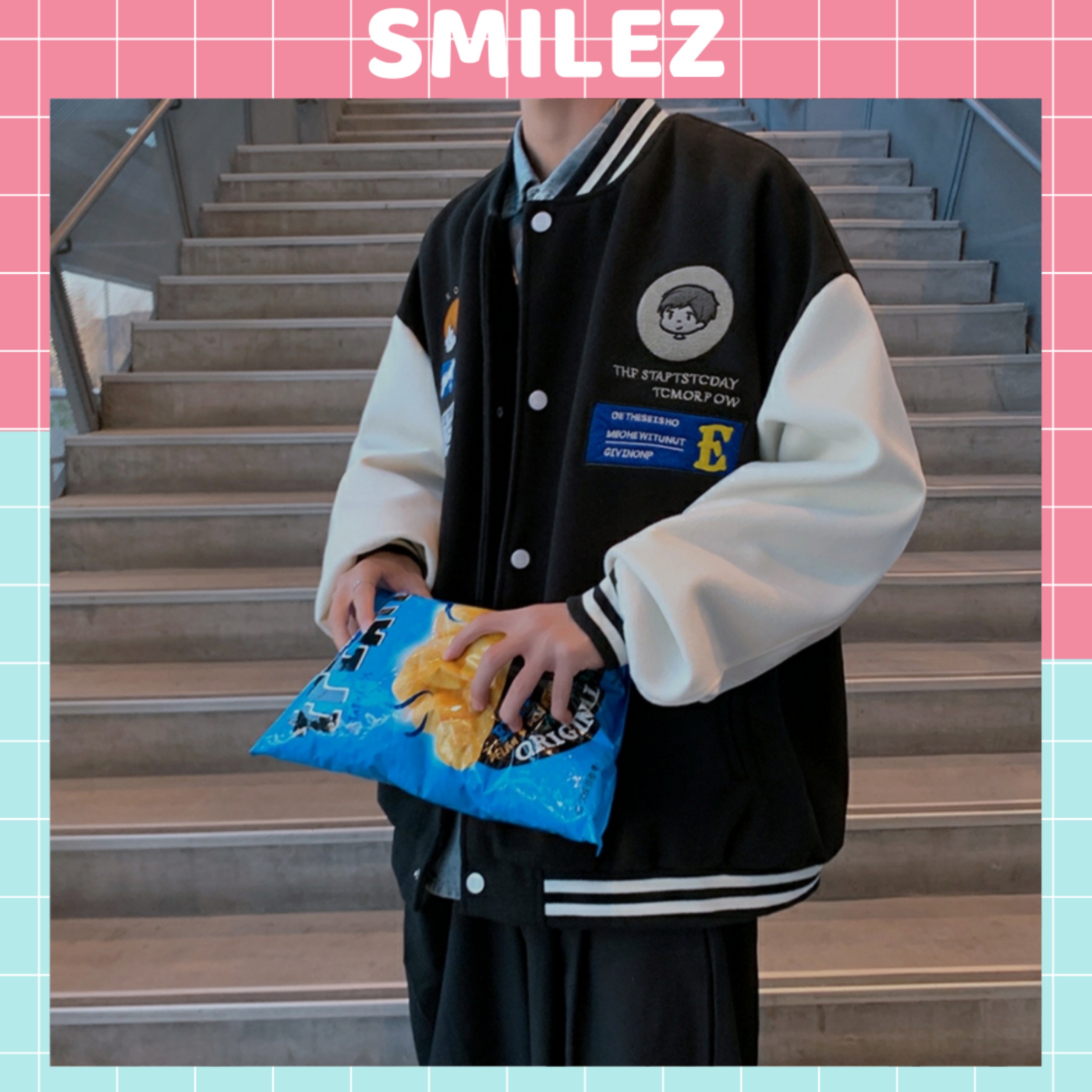 Áo Khoác Bomber Nam Nữ Diner form rộng unisex vải nỉ dày dặn phong cách ulzzang