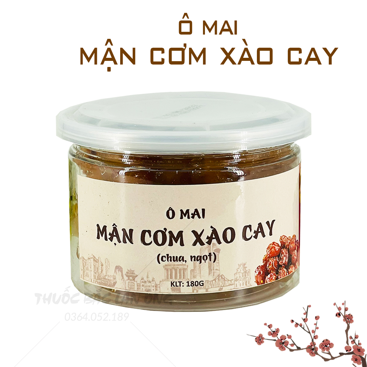 Ô mai mận cơm dẻo xào cay đặc sản Hà Nội (Đồ ăn vặt thơm ngon)