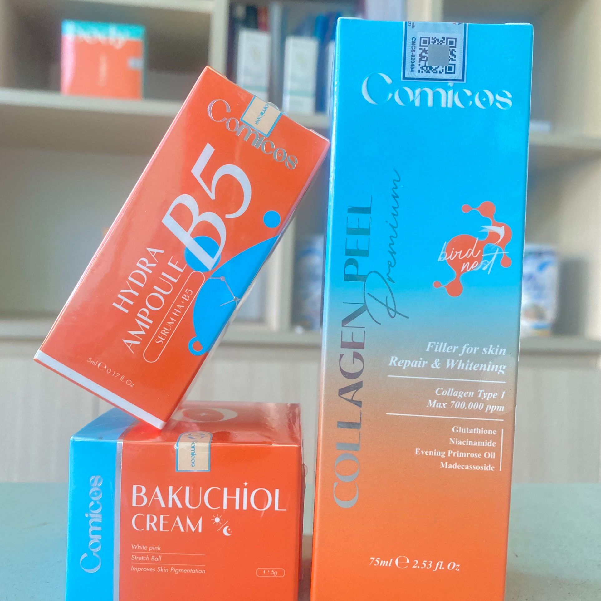 PEEL COLAGEN 4k _Comicos ( tặng kèm serum B5 + kem face Bakuchoi Mini)