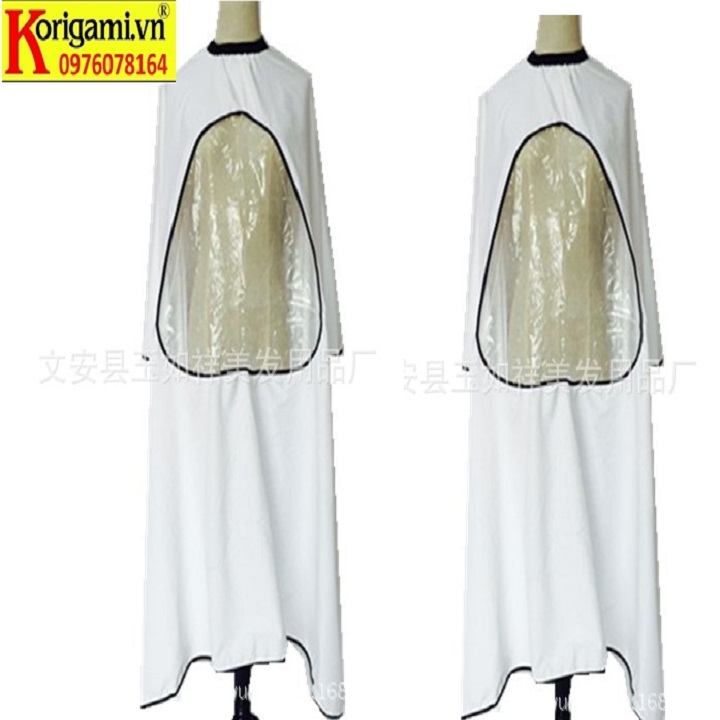 ÁO CHOÀNG CẮT TÓC CÓ KÍNH - Đen