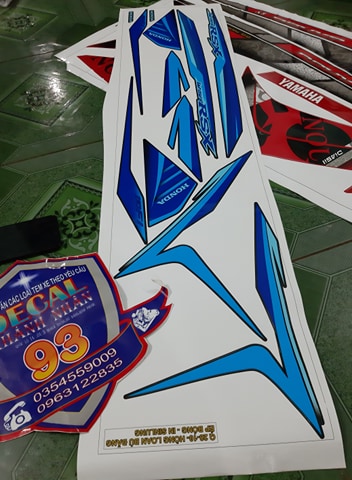 tem rời wave rsx fi 2014 decal 3 lớp ko bay màu
