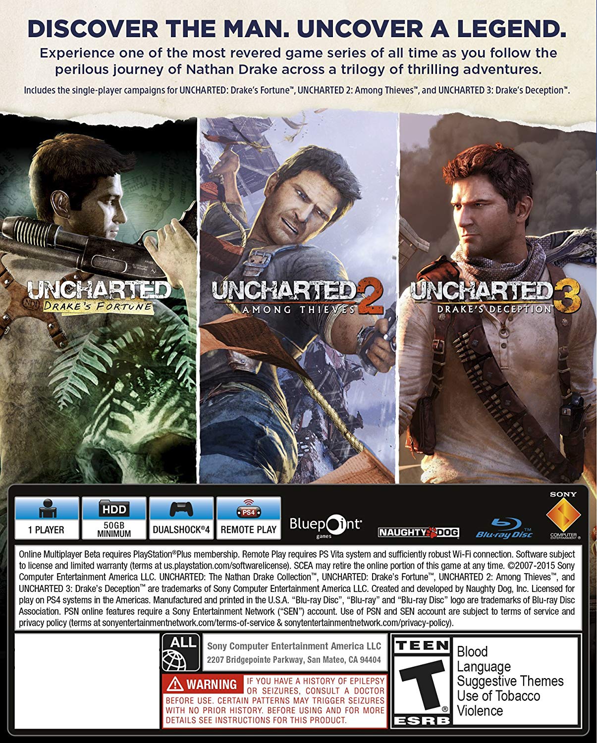 Đĩa Game Ps4 Uncharted The Nathan Drake Collection