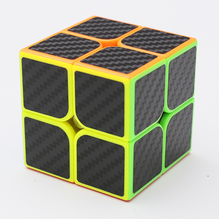 Đồ Chơi Rubik Zcube Carbon 2x2 Sticker - rubik phát triển trí tuệ
