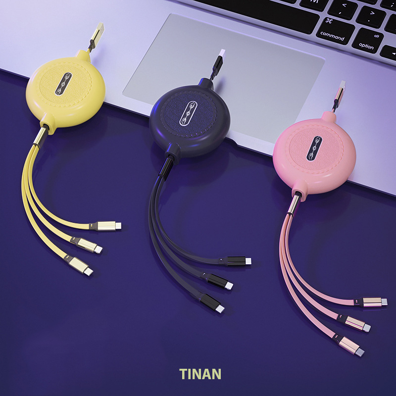 Cáp Sạc Nhanh USB 3 Trong 1 Chất Lượng Cao 2A, Iphone, Android