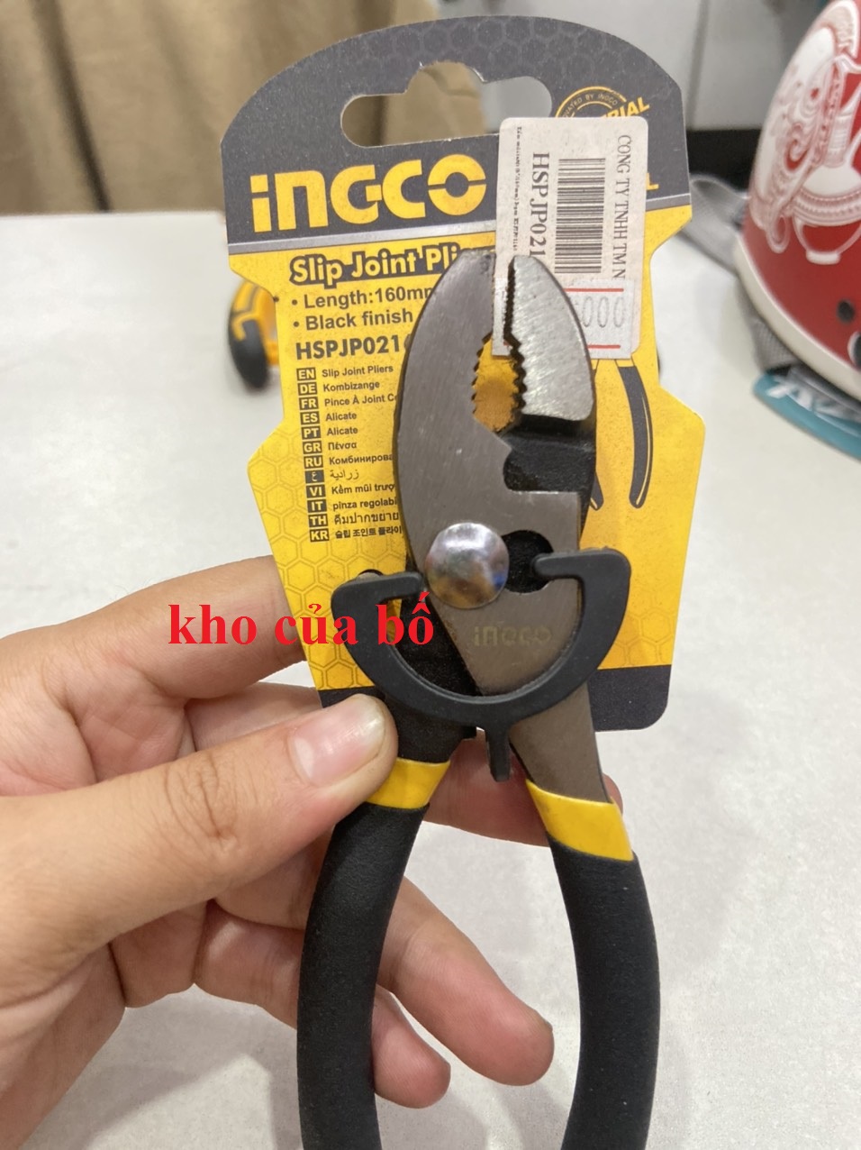 Kềm mũi trượt (6"/160mm) Ingco HSPJP02160