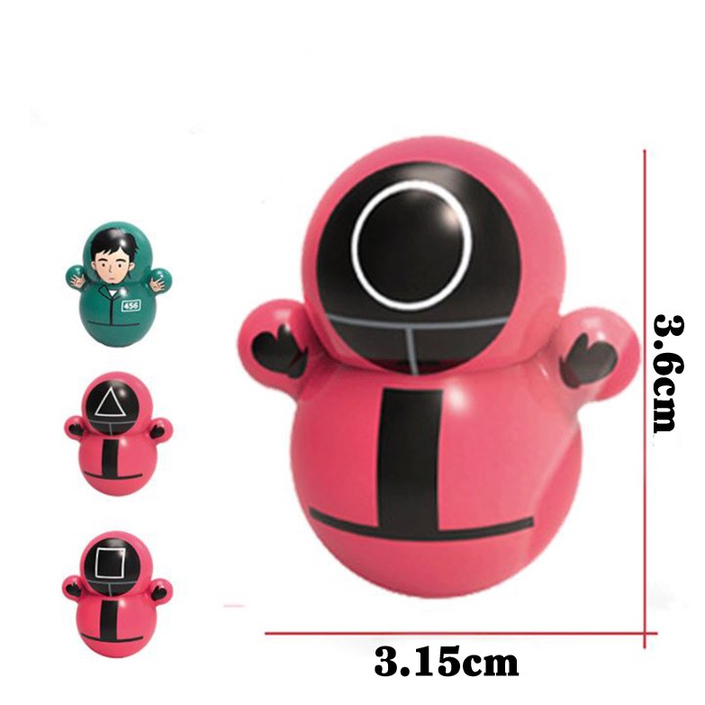 Combo 2 Lật Đật Nhân Vật Tuổi Thơ Mini, Lật Đật Trò Chơi Vui Nhộn Cho Bé