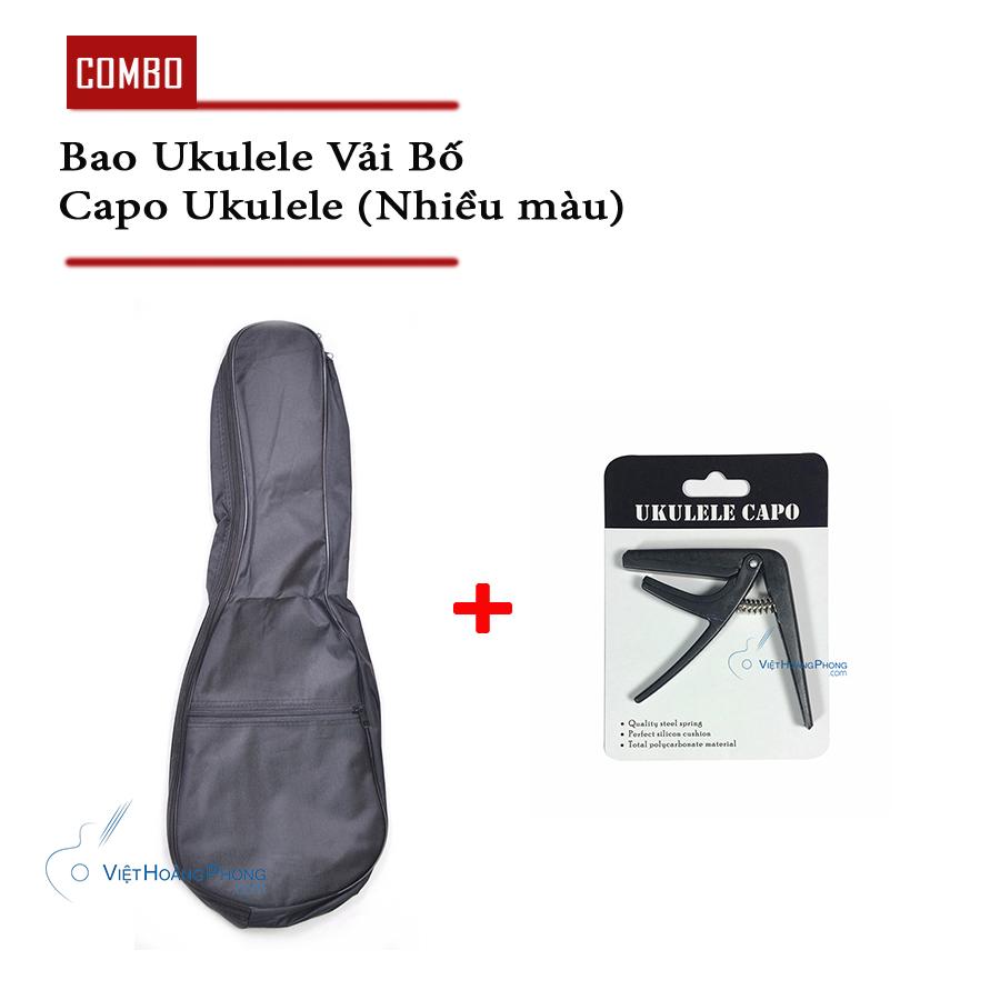 [HCM]Bao đàn Ukulele 1 lớp (size Soprano/Concert) + Capo Ukulele - HappyLive Shop