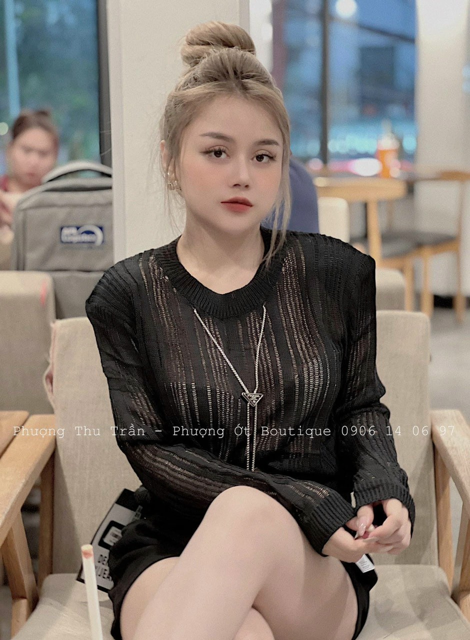 Áo Len Cardigan - Áo len mỏng dài tay kẻ sọc phong cách Hàn Quốc cực hot