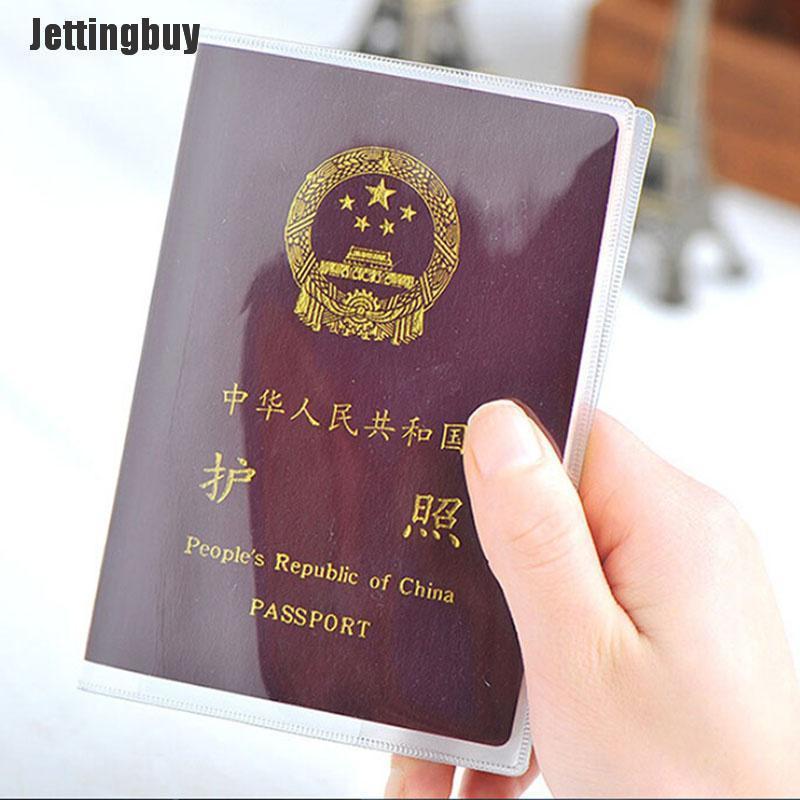 Jettingbuy Beautifulwomen Clear Transparent Passport Cover Holder Case Organizer ID Card Travel Protector