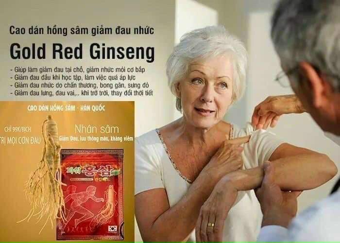 [HCM - Nhiều Mẫu] Cao Dán Hồng Sâm Hàn Quốc - túi 20 miếng