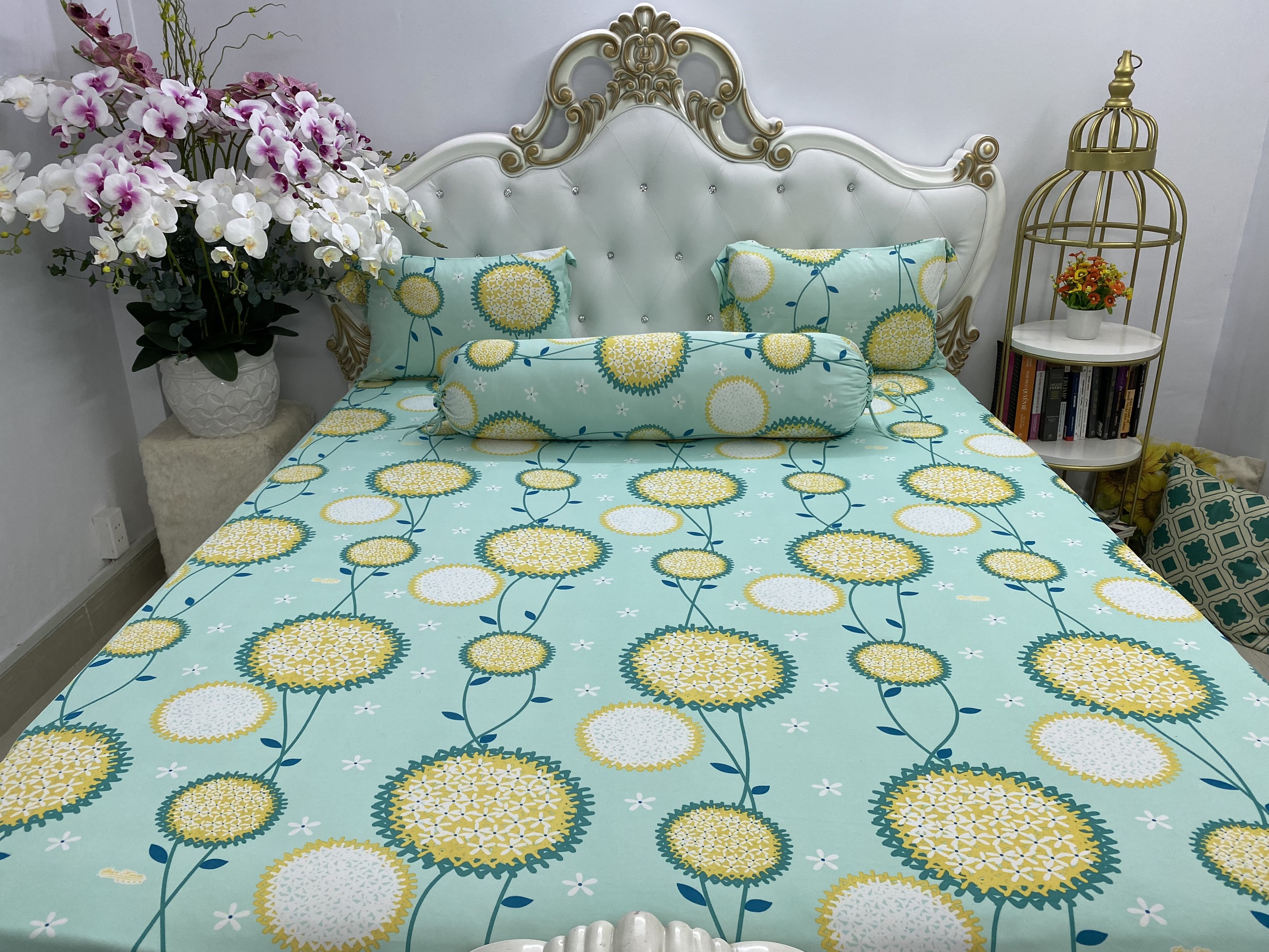 Bộ Drap Thun Hàn Quốc mát lạnh { 4 món } khách nhớ chọn size