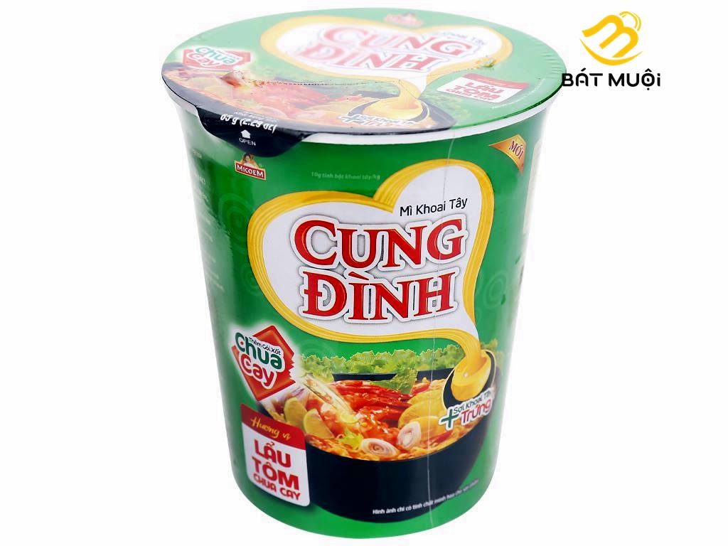 Mì khoai tây cung đình lẩu tôm chua cay 65g - bat muoi