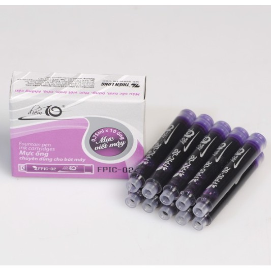 Ống mực Thiên Long FPIC 01 - 02 (Hộp 10 ống)