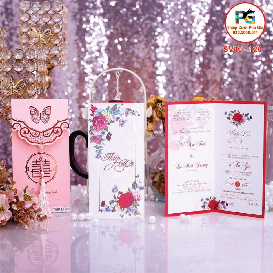 Thiệp Cưới Cao Cấp 65K / 10 thiệp 033.5000.511