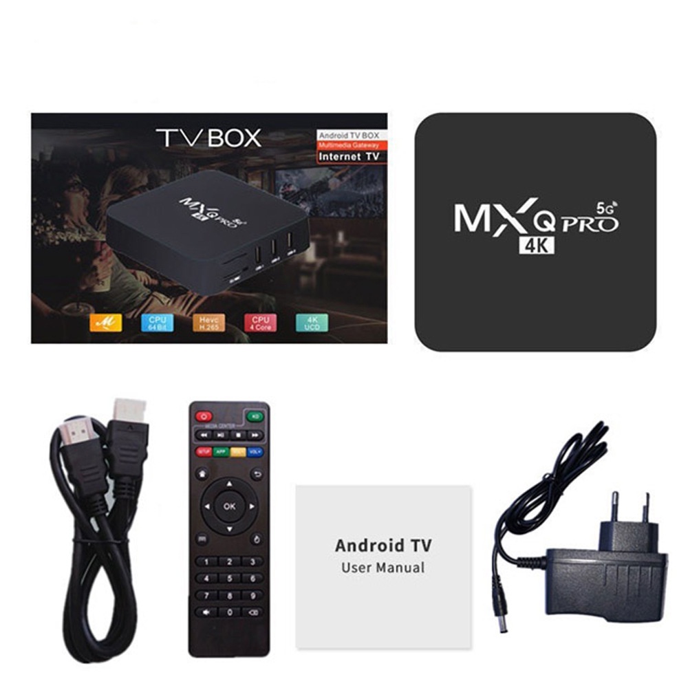 【khu vực thành phố hồ chí minh  giao hàng】Tv Box Android MXQ Pro 4k 5g, 1GB + 8GB Máy Phát Đa Phương Tiện 4 Nhân 4K HD 3D