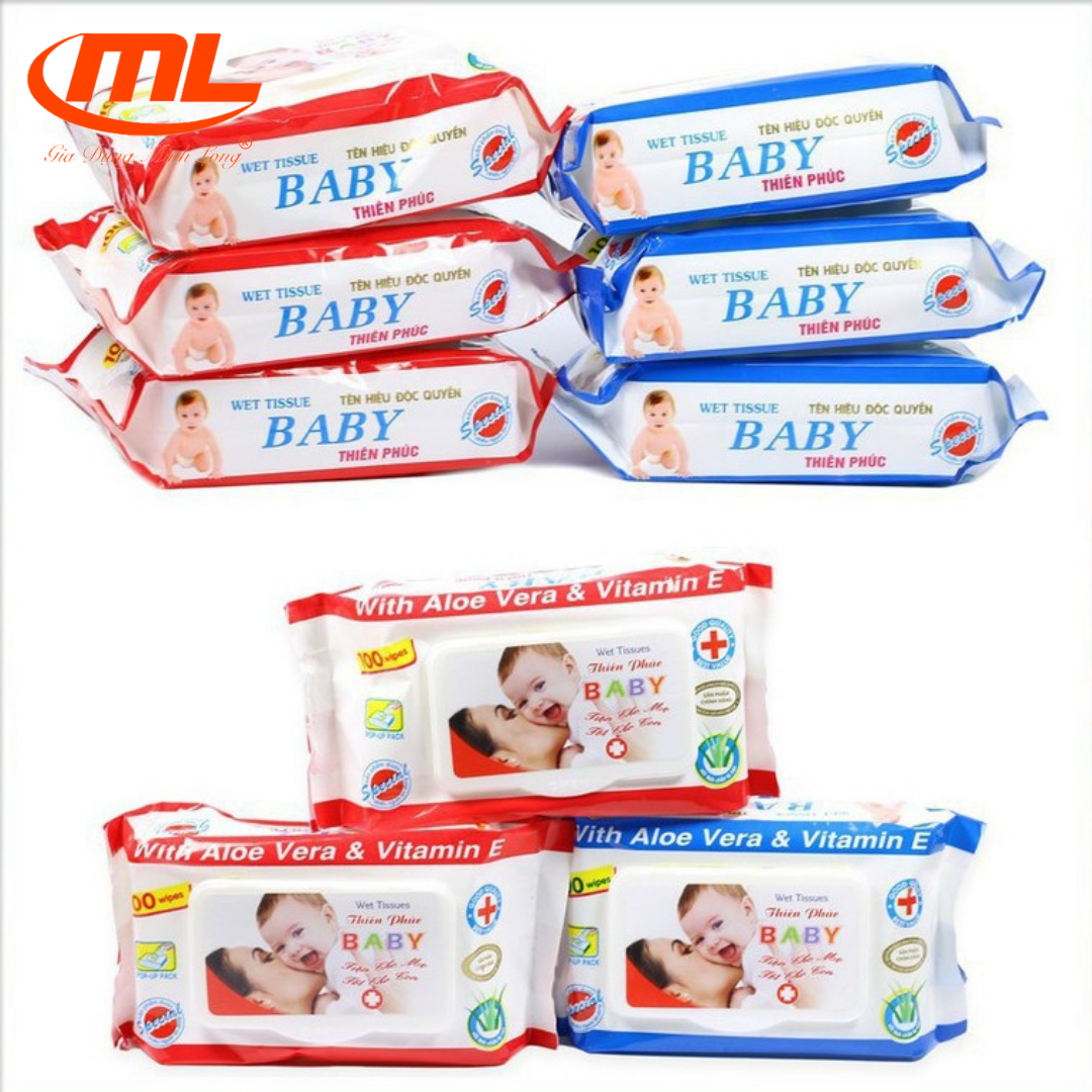 Giấy ướt, khăn ướt tiện lợi cho bé
