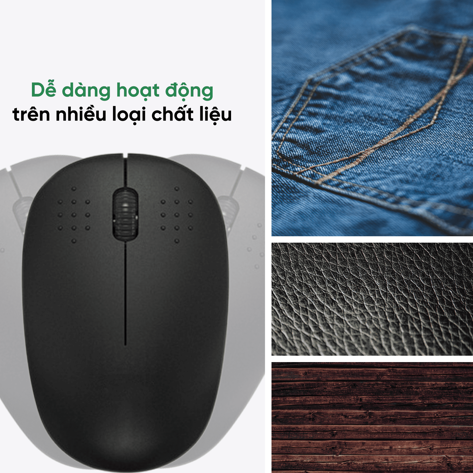 Chuột không dây laptop chuột máy tính không dây lót chuột gaming không dây V1 - Tiết kiệm pin, USB 2,4 GHz, 1200DPI, thiết kế thuận hai tay, phù hợp cho PC/Laptop Egan
