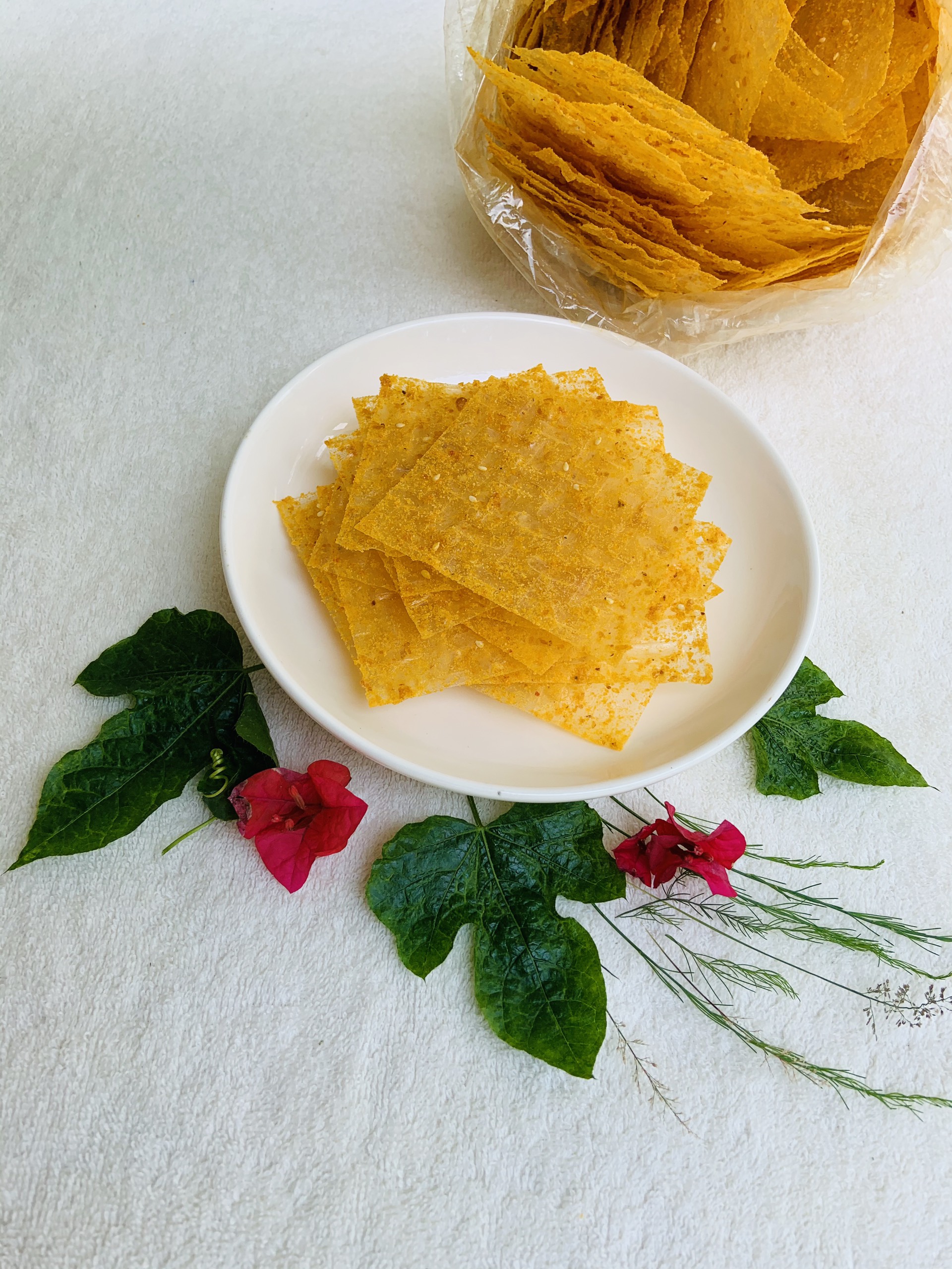 (500gr)Bánh Tráng Vuông Trộn Phô Mai