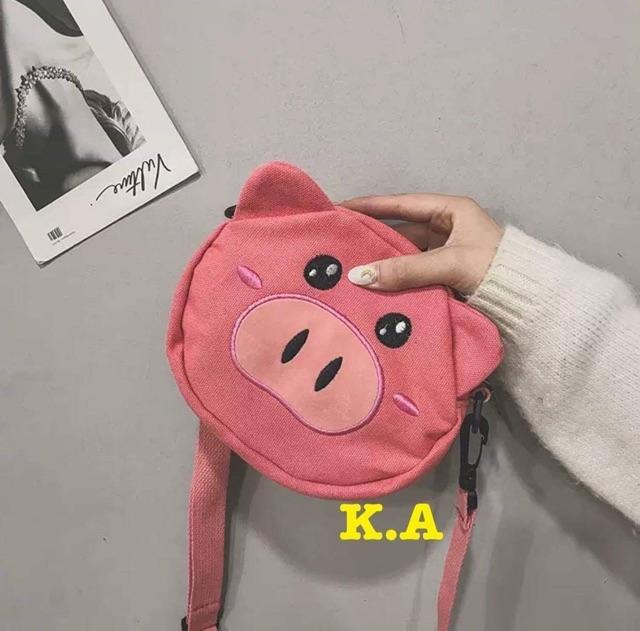 Túi Đeo Chéo Hình Lợn Cute