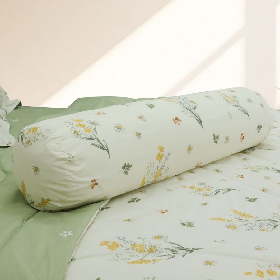 Bộ 5 món drap, áo gối kèm mền Stefani - ST200050 - Bộ chăn ga gối cotton 1m6x2m, 1m8x2m