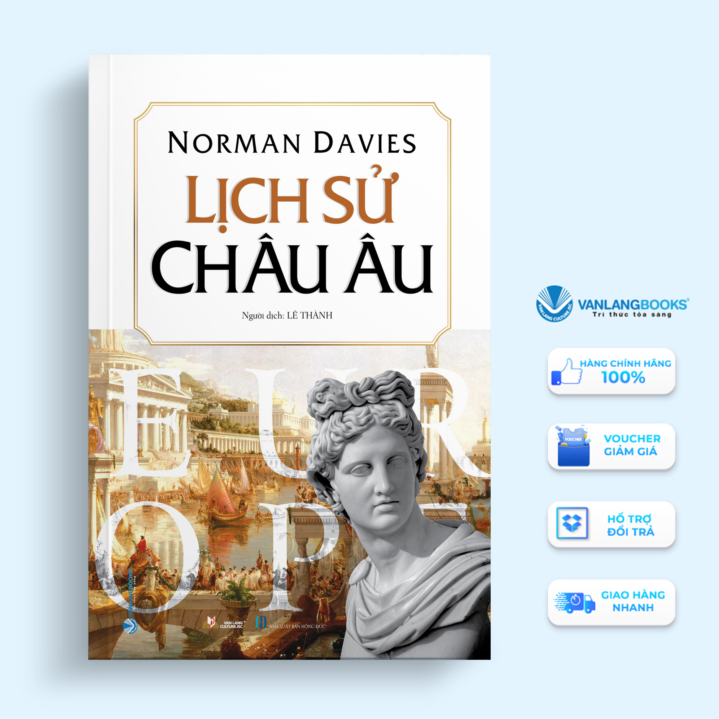 Sách - Lịch Sử Châu Âu - Norman Davies ( Tái Bản 2023)-Vanlangbooks