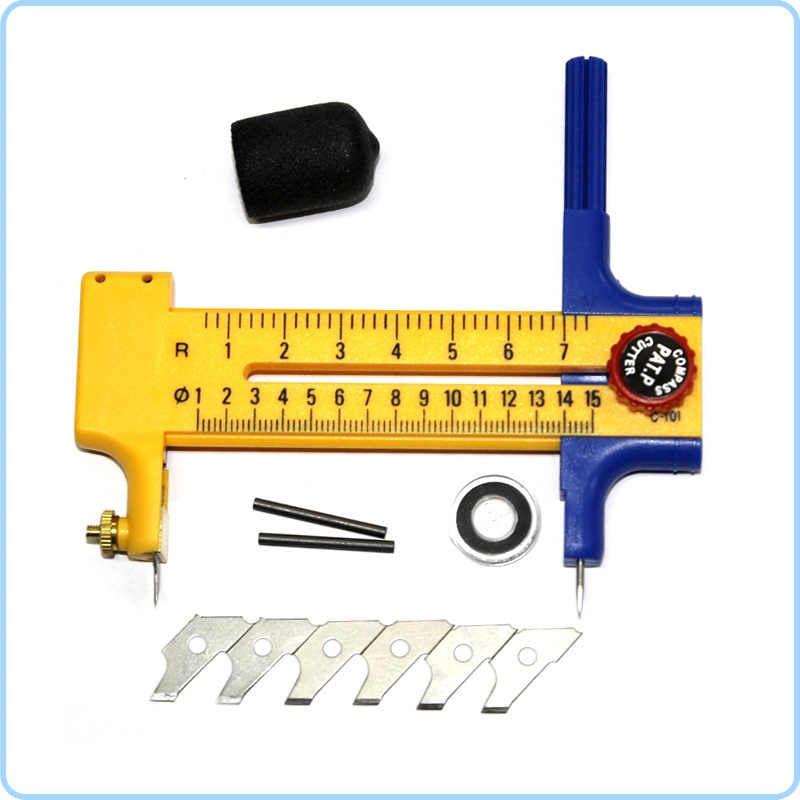 Compa cắt hình tròn (Compass cutter) - Kèm 06 lưỡi dao