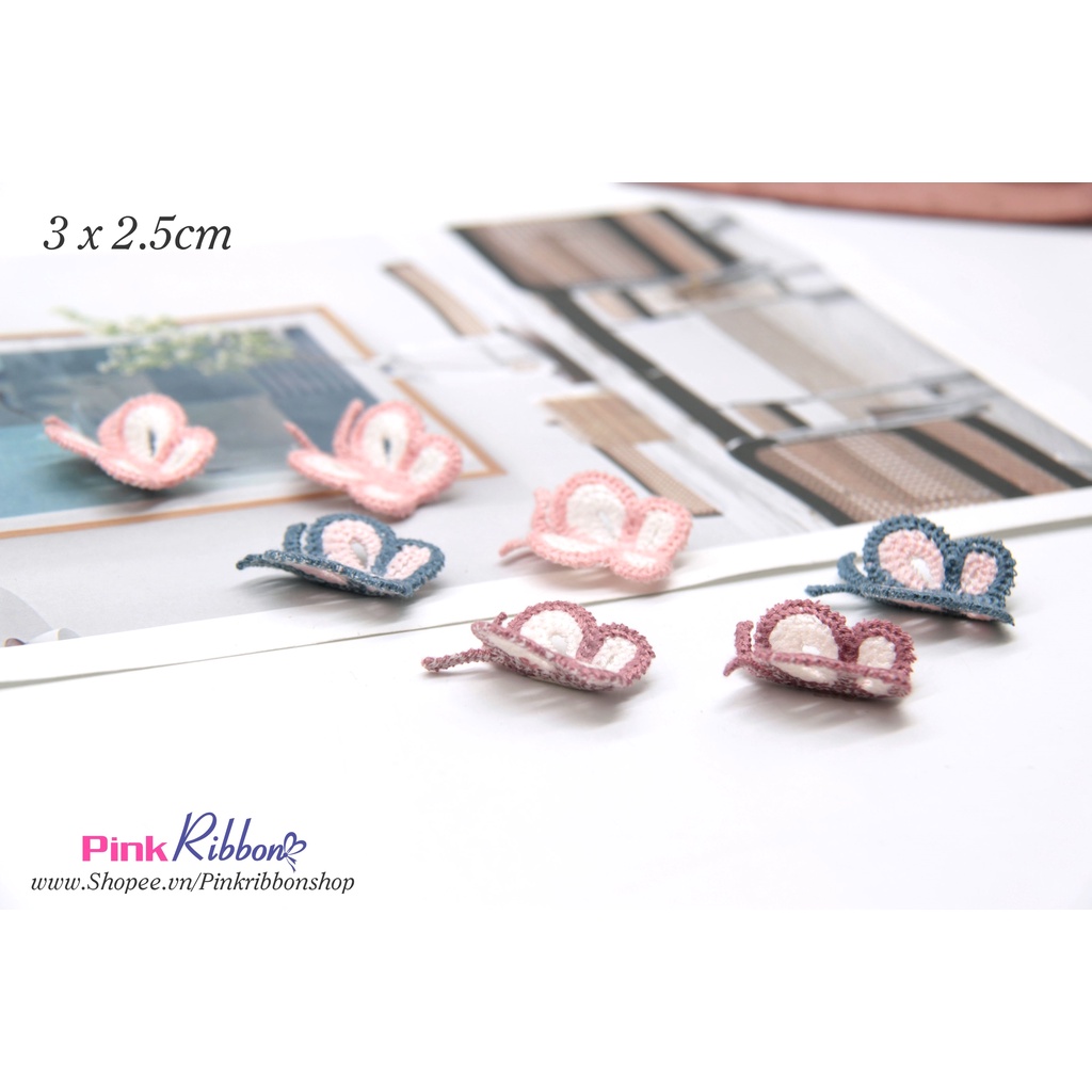 SET 2c - Bướm len cao cấp kích thước 3cm