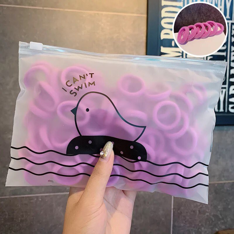 Set 50 chun tóc co giãn nhiều màu lựa chọn dành cho nữ
