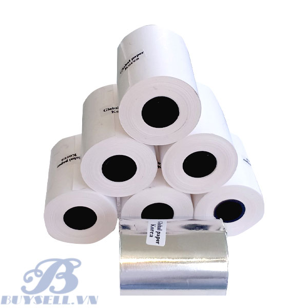 (Combo10 cuộn)Giấy in Bill Hansol bọc bạc k50x45