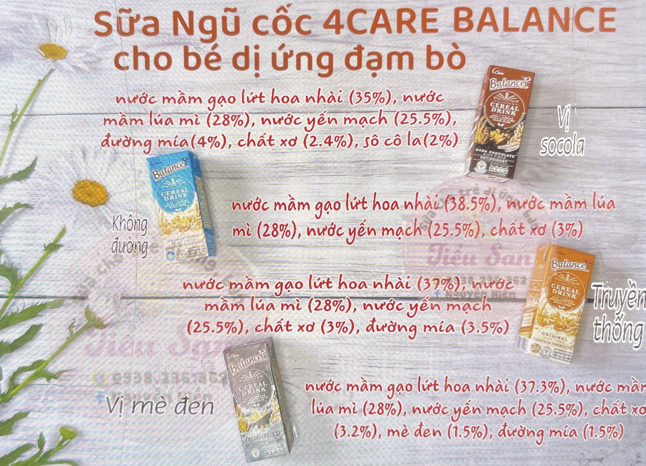 Sữa Nước cho bé dị ứng đạm bò