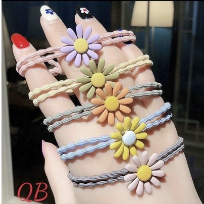 1 cộng thun cột tóc bông hoa và thú - MA Shop