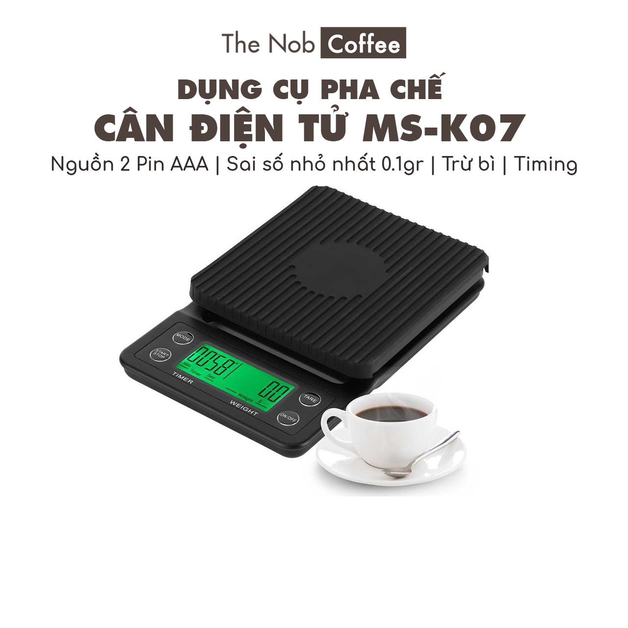 Cân điện tử pha chế MS-K07 | Độ chính xác cao, phản hồi nhanh