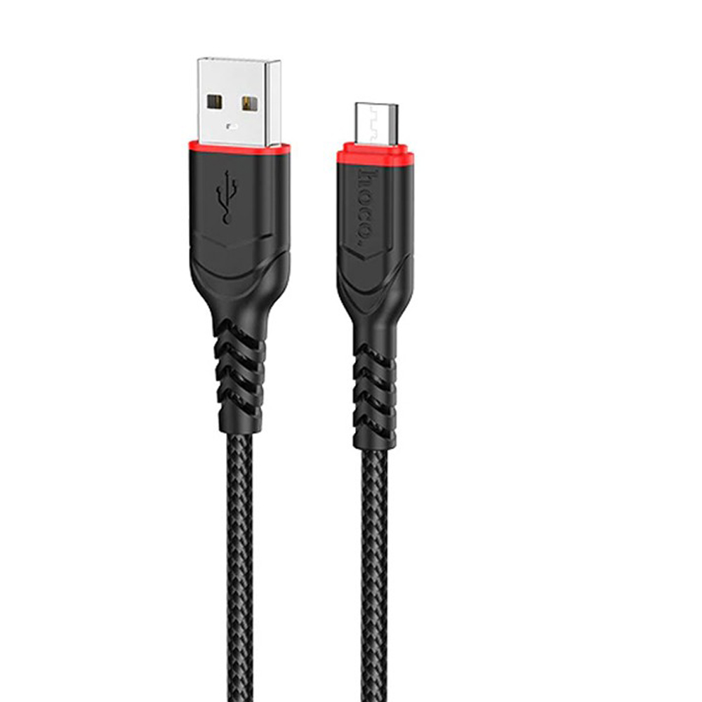 Cáp sạc nhanh Hoco X59 USB to Micro sạc nhanh 2.4A đầu sạc chống gẫy gập đầu sạc chống gẫy gập dài 100cm