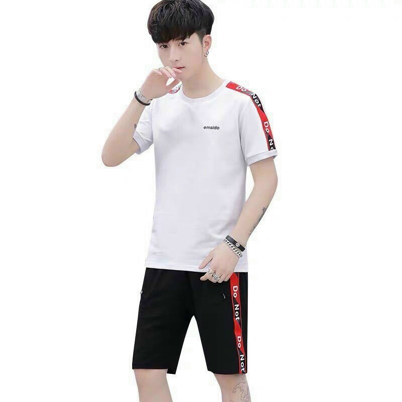 Set Đồ Bộ Nam - Set Thể Thao - Chất Liệu Thun Mềm - Thiết Kế Họa Tiết Chữ In 3D
