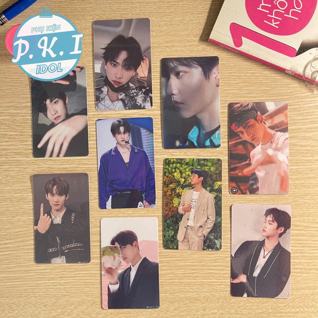 Card Bo Góc Châu Kha Vũ INTO1 - Bộ 9 Tấm Ép Lụa
