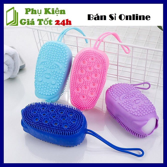 Bông Tắm Silicon Hình Chuột Mềm Mịn Cọ Lưng Tạo Bọt Kháng Khuẩn Tẩy Tế Bào Chết Siêu Dễ Chịu - Bông Tắm Chuột Silicon Tạo Bọt MASSAGE 2 Mặt Siêu Mềm ⚡