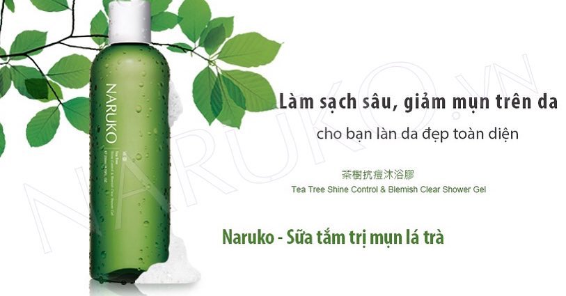 Sữa tắm Naruko Tea Tree Shine Control and Blemish Clear