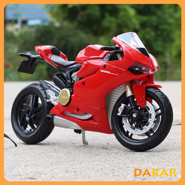 Mô hình xe mô tô Ducati 1299 Panigale S Red 112 TSM  banmohinhtinhcom